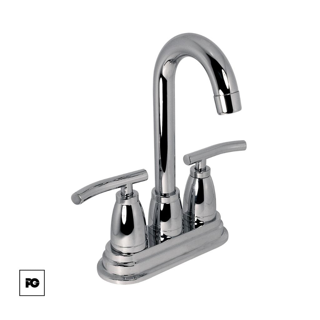 Mezcladora para lavabo con manerales tubulares, modelo 24-BT.