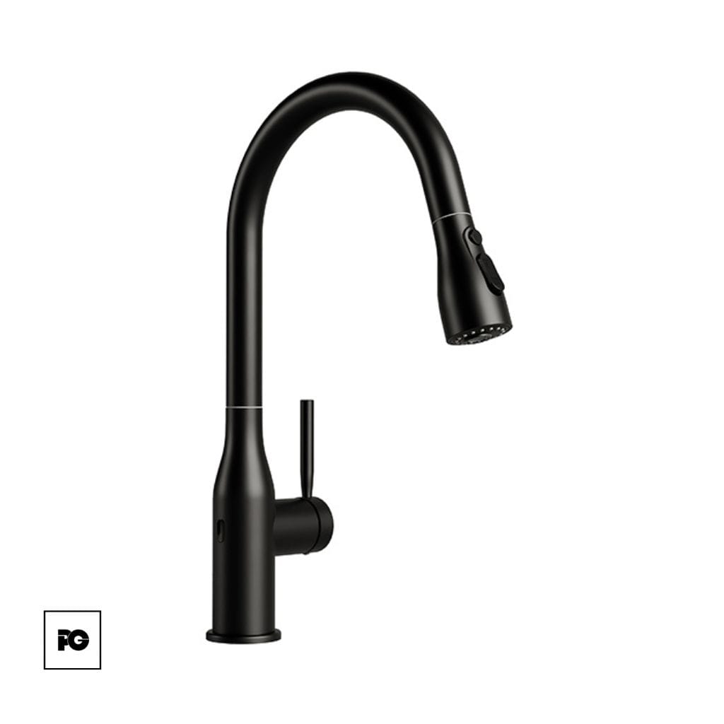 Monomando electrónico para fregadero Práctika Ébano.