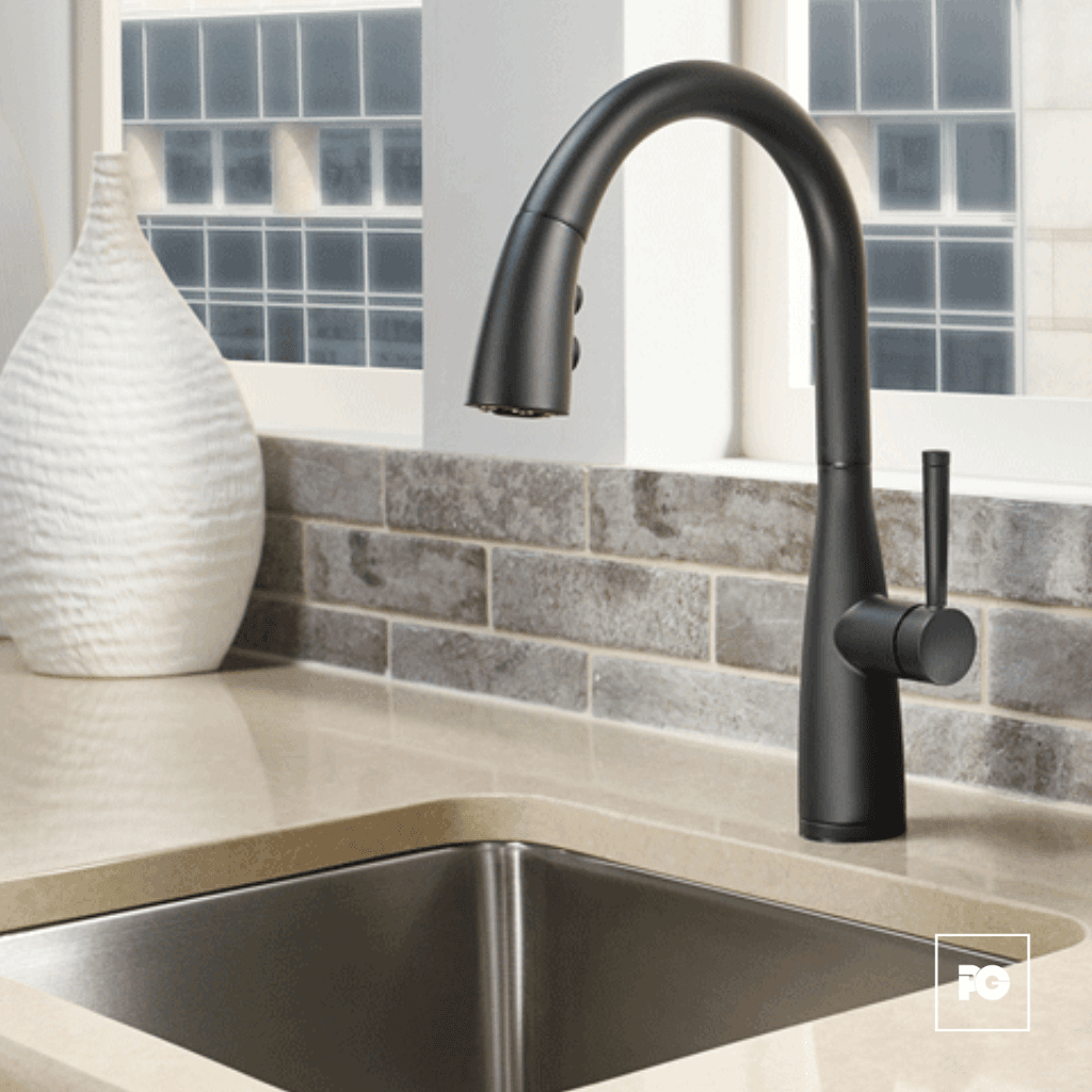 Monomando para Cocina Raya Color Negro Mate con Cuello Extraíble. - Imagen 2