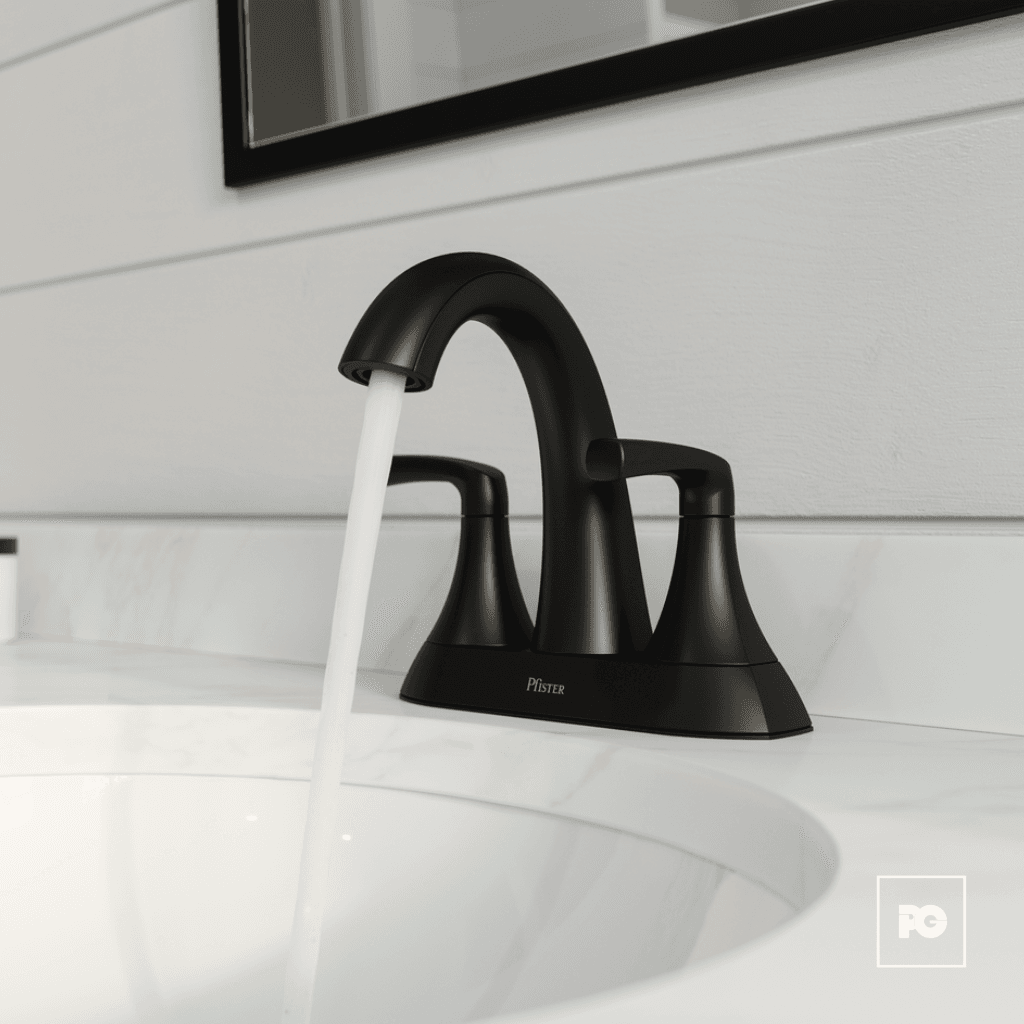 Mezcladora para lavabo, modelo Rancho negra - Imagen 2