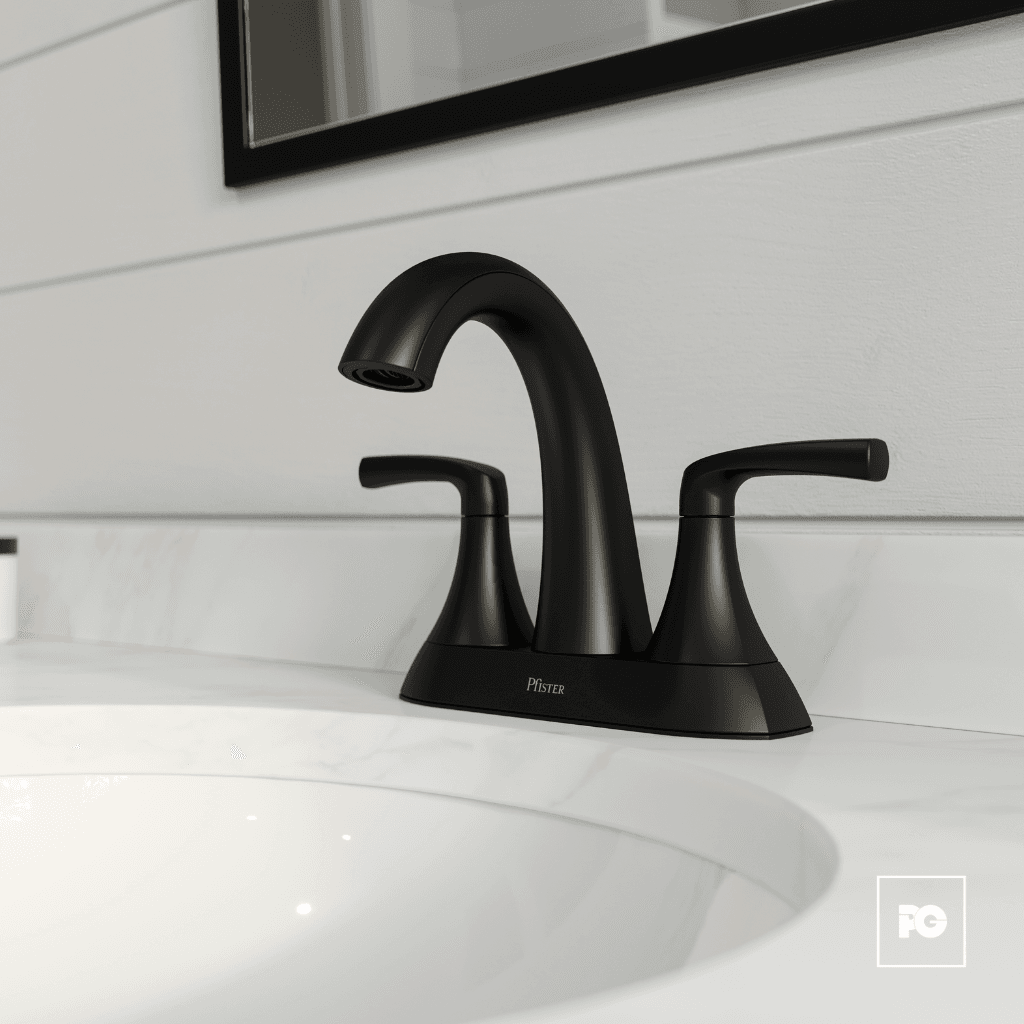 Mezcladora para lavabo, modelo Rancho negra - Imagen 4