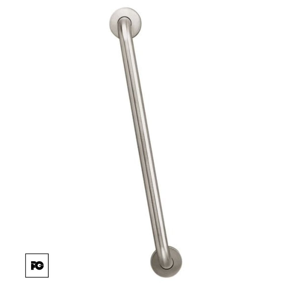 Barra recta de seguridad de acero inoxidable.