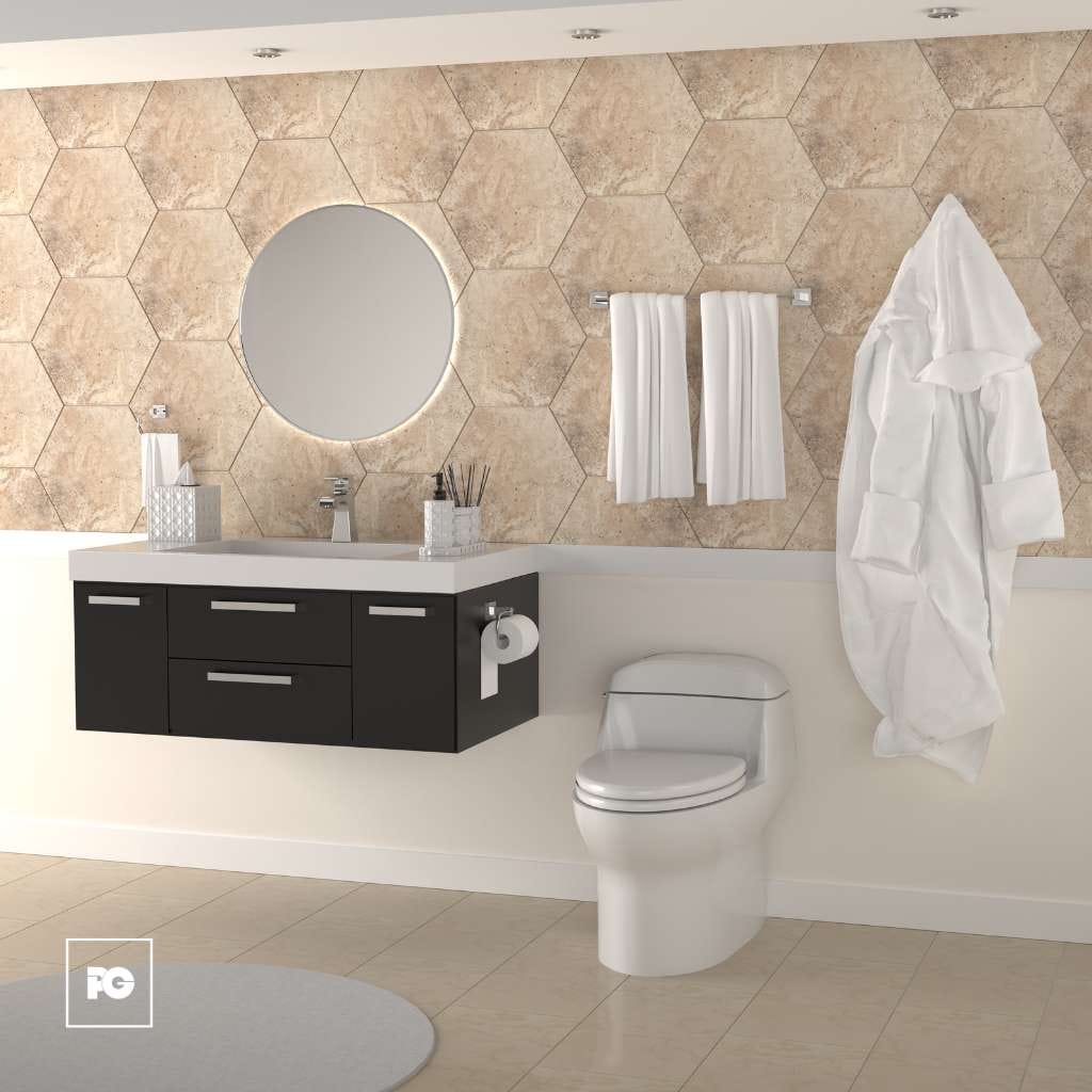 Juego de Accesorios para Baño Cromado Lainz de 4 Piezas. - Imagen 2