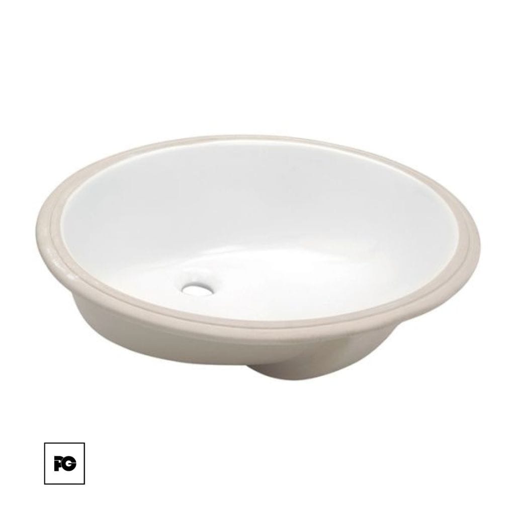 Lavabo de bajo cubierta blanco Lugano.