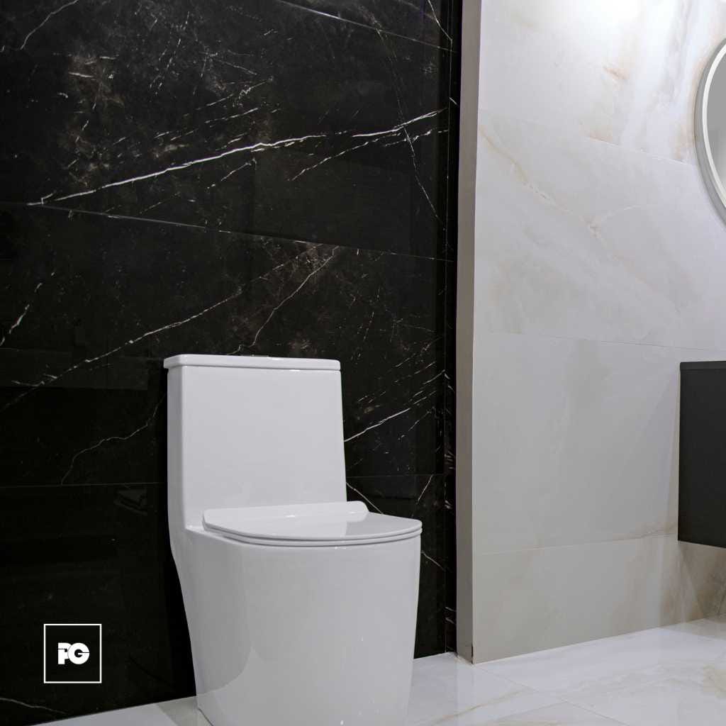 Sanitario One Piece cerámico color blanco, modelo Melia. - Imagen 2